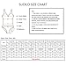 SUDILO Women's Plus Size One Piece Swimsuits High Cut Monokini Bikini Swimwear Bathing Suits
