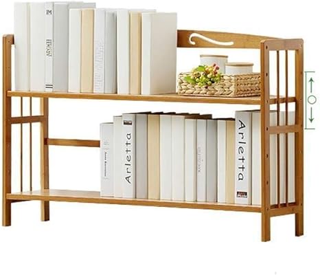 FCSFSF Estantería de Madera Maciza de Doble Capa, estantería de