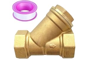 BesNPT 3/4" Female Y Shaped Brass Strainer Mesh Filter Valve