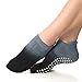 CozTake Grip Socks for Yoga Pilates Barre Dance Ombre Dyed Non Slip Socks Women Grey