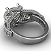EVBEA CZ Skull Engagement Ring for Women Gothic Aphrodite Simulated Diamond Ring(341,6)