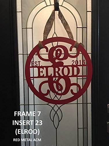 image for PK Decor Personalized Last Name Door Hanger - 24