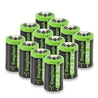 Enegitech CR2 Battery 3V Lithium 800mAh 12 Pack with PTC Protection DL-CR2 for Golf Rangefinder Baby Monitor Flashlight Funifilm Instax MINI55