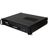 Gemini Professional 2000W 2-Channel Power Amplifier – DJ & PA Audio Amplifier with XLR/RCA Inputs, Speakon Outputs, Bridge Mode, Built-in Protection, Lightweight & Rackmount Ready (XGA-2000)