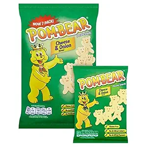 Pom-Bear Cheese &amp; Onion - 15g x 6 per pack
