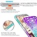LeYi Galaxy S7 Edge Case (Not Fit S7) with 3D Pet Screen Protector [2 Pack] for Girls Women, Glitter Bling Shiny Diamond Liquid Clear TPU Protective Phone Case for Samsung Galaxy S7 Edge Teal/Purple