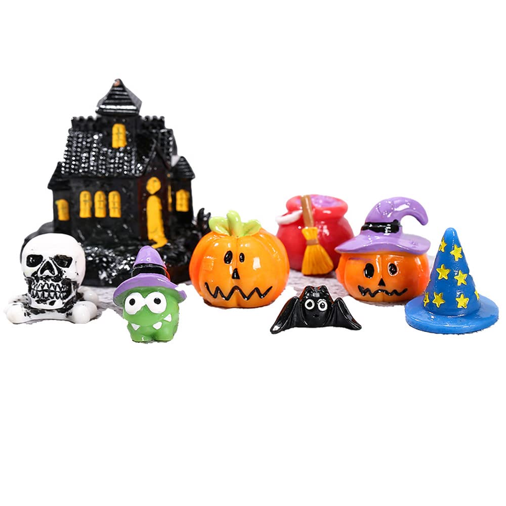 QGHSkOMk 8pcs all saints' day Fairy Outdoor Garden Figurines Outdoor Wild Garden Accessories for indoor plants Resinous Miniature for Plant Pots Bonsai Craft Decor Supplies.