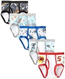 Handcraft Little Boys' Planes 5 Pack Brief, Assorted, 4