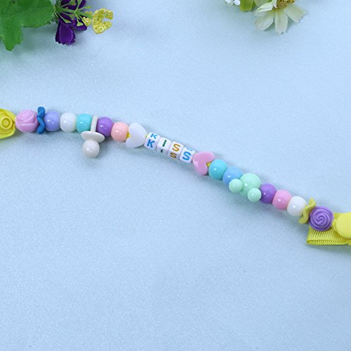image for JD Million shop Baby Pacifier Clip Nipples Hand Made Letter and Beads 