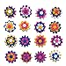 240 Piece - Craft Felt Flowers - Assorted Color Felt Flower Shapes - by Wildflower Toys