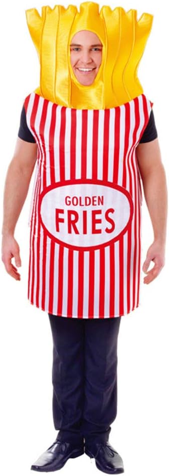 Amazon Mrcos ハロウィン コスプレ フライドポテト ハンバーグ ベーコン 着ぐるみ 面白い 成人 男性用 女性用 学園祭 袖なし コスチューム イベント 成人 パーティー 衣装 仮装 コスプレ コスチューム コスプレ 仮装 通販