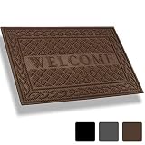 Mibao Entrance Door Mat, 24 x 36 inch Winter Durable Large Heavy Duty Front Outdoor Rug, Non-Slip Welcome Doormat for Entry, Patio
