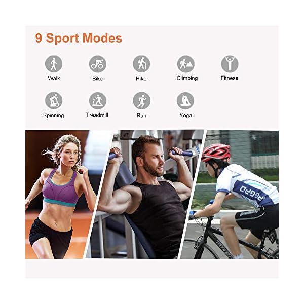 YAMAY Smart Watch,Fitness Trackers With Heart Rate Monitor/Pulse Oximeter/Blood Oxygen Monitor/Blood Pressure Monitor…