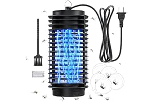 STINGMON Indoor Insect Trap, Mosquito Bug Zapper with Powerful UV Light, Insect Fly Catcher for Fruit Flies, Gnats, Waterproof Fly Zapper Trap Insect Killer for Indoor Home and Outdoor Patio, Backyard