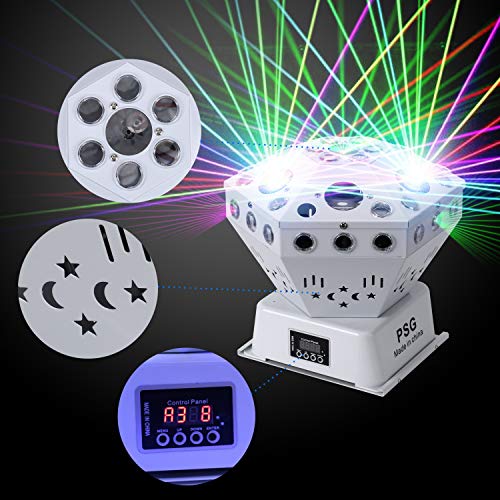 Stage Lights, Sound Activated RGB Party Lights DJ Lighting, 63 LED bar Lights and DMX Control for Church, Wedding, Stage Lighting Birthday Party(need an adapter) - Thumbnail 2