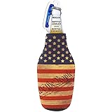 USA Flag Beer Bottle Sleeve Cooler, American