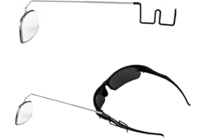 CfoPiryx Bicycle Eyeglass Mirror Biking Cycling Helmet Mount Rear View Mirror, Adjustable Angle, Aluminium Alloy Riding Mirror Accessories (as Shown)