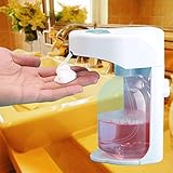 EchoAcc® 500ml Capacidad Espuma Automático Dispensador de Jabón, Mano Sin Contacto Encimera Montado en la Pared, la Activación de Inducción con Controles Ajustables de Espuma para Cocinas y Baños