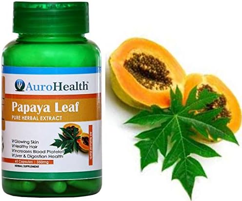 URZANO PAPAYA LEAF EXTRACT- 350mg -60 CAPSULES FOR IMPROVE BLOOD PLATELETS, JOINT PAIN & DENGUE FEVER
