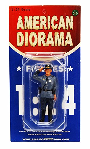 State Trooper Brian Figure For 1:24 Diecast Model Cars by American Diorama 16163