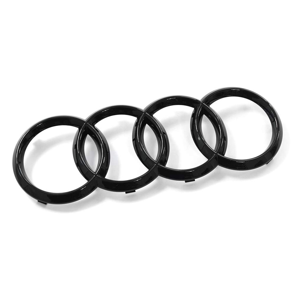 Audi 4M8071801 Sign Radiator Grille Rings Black Edition Emblem Blackline Logo Black