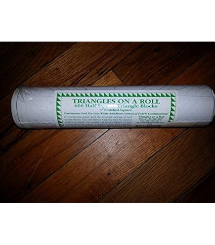 Triangles On A Roll Half-Square Paper - 4" Finished Size Quilting Tool (50 Foot Roll)