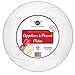 Aya's Cutlery Kingdom Disposable Clear Plastic Plates - 50 Pack - 6.5” Round Dessert and Appetizer Size - Premium Quality Hard and Elegant Party Goods - For Parties and Everyday Use