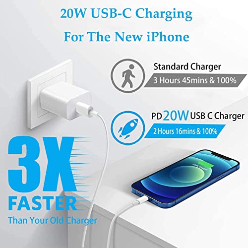 Mfi Certified Old Charger Iphone 12 Usb C To Lightning 3-Pack MFi