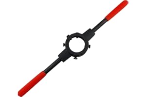 Kyuionty Heavy Duty Die Stock Handle Wrench, M12-M16 Metric Round Die Holder for 38mm/ 1-1/2 Inch OD Round Die