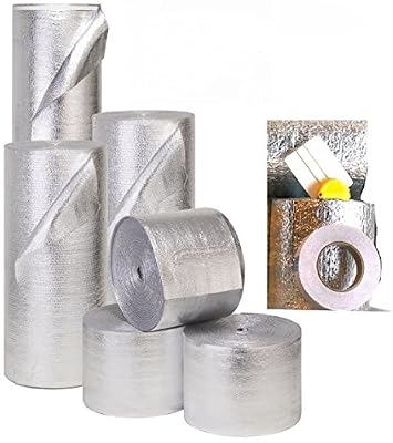MWS Reflective Foam Core Insulation Kit: Roll Size 48" x25' Includes 25' Foil Tape, Knife & Squeegee.