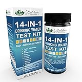 14-in-1 Drinking Water Test Kit by Baldwin Meadows - Water Quality Test for Well Water and Tap Water - IMPROVED SENSITIVITY detects low level ranges for Lead, Fluoride, Iron, Copper & Mercury + MORE!