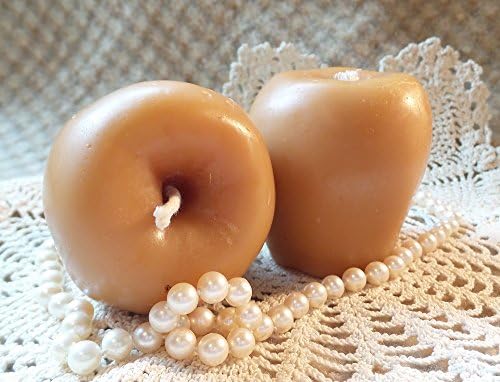 Beeswax Candle Apple Shaped Candle Set/2