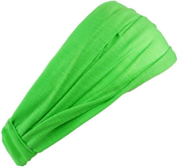 Amazon Co Jp Woo2u ヘアバンド ヘッドバンド レディース メンズ ターバン 無地 シンプル スポーツ ジョギング ヨガ 汗止め グリーン 服 ファッション小物
