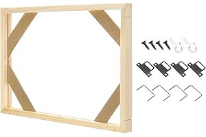 PATIKIL 8x12 inch Canvas Stretcher Bars, DIY Removable Wooden Splicing Canvas Frames Kit for Oil Paintings Poster Picture Pho