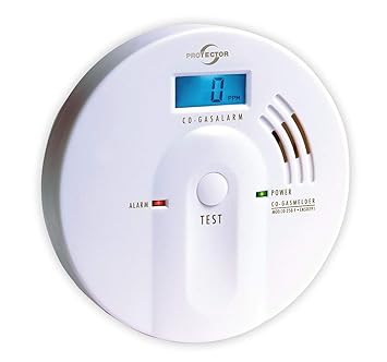 Protector 20565 Gasmelder batteriebetrieben detektiert Kohlenmonoxid