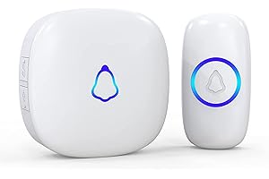 SECRUI Wireless Doorbell, Easy Installation, Adjustable Volumes, 58 Chimes, 1000Ft Operating Range, Waterproof, LED Indicator