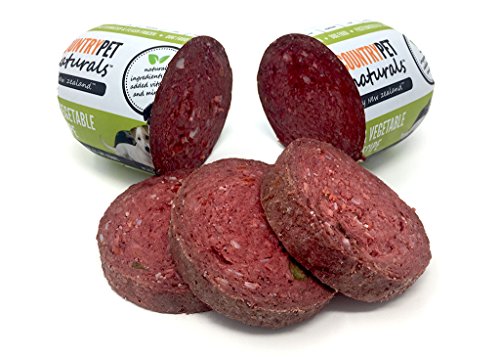 CountryPet Naturals Pasteurized Frozen Dog Food, 1.5 lbs, Lamb and Vegetable Recipe, 16 Rolls (24 lbs Total), Made in New Zealand