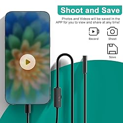 Endoscope with Light,1080P HD Borescope Camera with