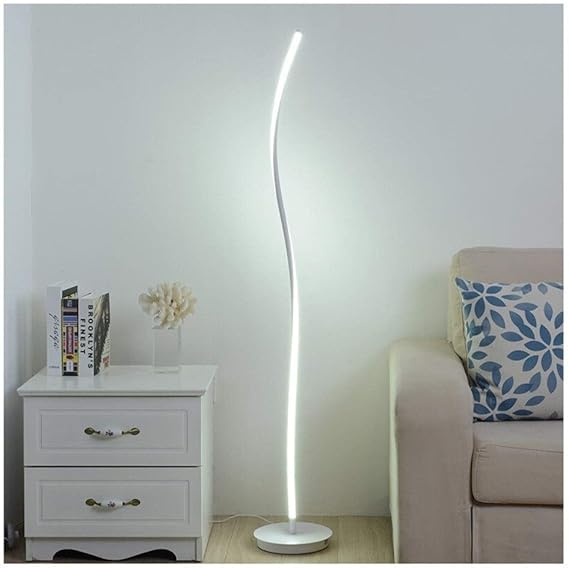 DGHJK Home Stehleuchte Weiß/Schwarz Wohnzimmer Sofa Kreative