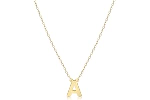 MIDEEO Initial Necklaces for Women, Dainty Letter Necklace Personalized Tiny Initial Pendant Necklace Monogram Cute Letter Name Choker Necklaces Christmas Gift