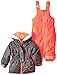 Rugged Bear Baby Girls' Flower Snowsuit