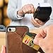 ZVEdeng Wallet Case Compatible with iPhone SE2/8/7 4.7INCH, Rotational Wallet Phone Case with Credit Card Holder Slot Leather Shockproof Case Protective Cover Magnetic Flip Case Handbag Purse-Brown