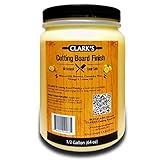 CLARK'S Cutting Board Finish Wax (64oz) | Enriched with Lemon & Orange Oils | Woodworker or Restaurant Size| Butcher Block Wax