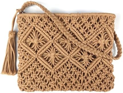 Women Mini Cotton Crochet Crossbody Bag Summer Beach  display picture 1