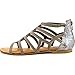 Not Rated Womens Crystalyn Fabric Open Toe Casual Gladiator Sandals