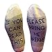Doinshop Unisex Creative Fashion Socks IF YOU CAN READ THIS Print Knitting Socks
