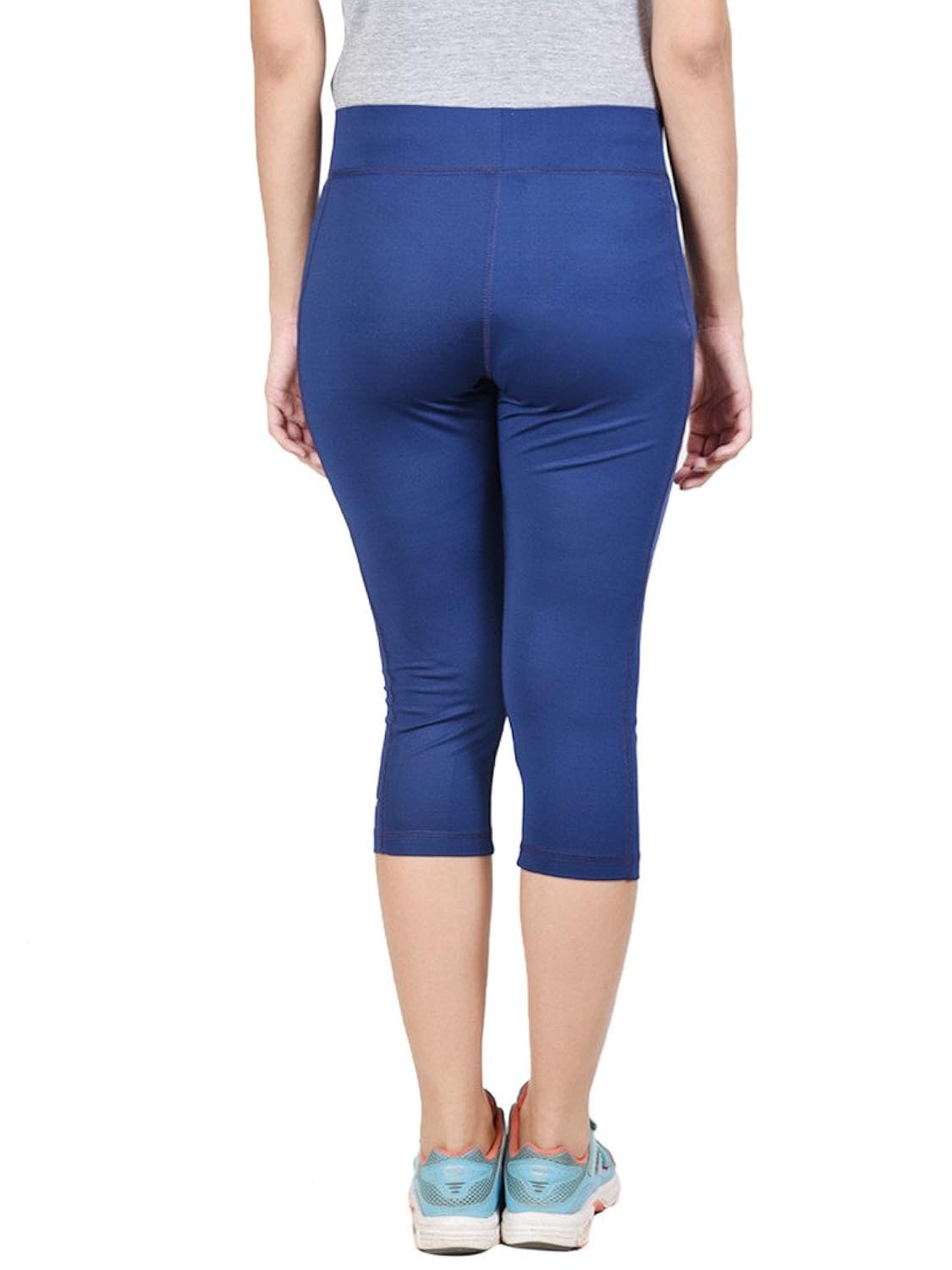 onesport women's polyester spandex jersey navy three forths(onsp13ny-p)