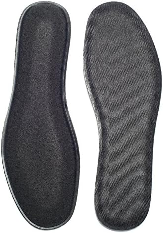 Memory Foam Shoe Insoles for Men, Shock Absorption Cushioning Shoepad Comfortable Soft Sloe Foot Pad (Size:40-47) (8.5 D(M) US, black)