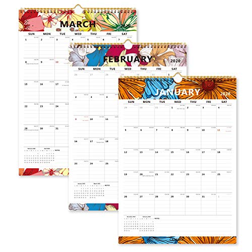 Cabbrix 2020 Monthly Wall Calendar, Wirebound, Colorful, Large, 17 x 12 Inches - //medicalbooks.filipinodoctors.org