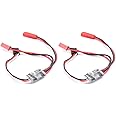 YoungRC Remote Controlled AUX on/Off 3~30V High Current RC 20A Electronic Switch Relay for RC Drone Car Truck Boat LED Light PWM Signal Control (2PCS)